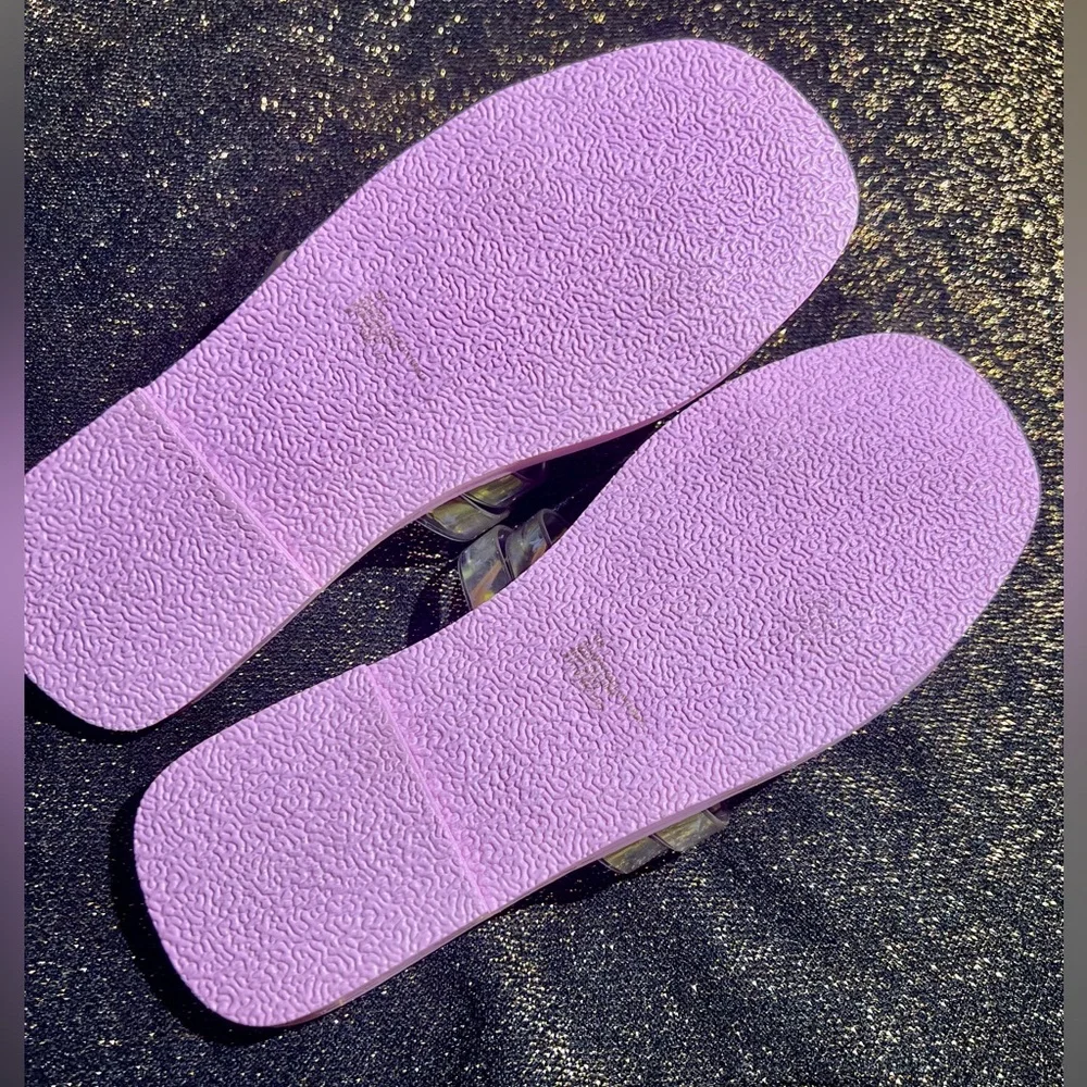 Vince Camuto Jelly Sandals - Girls Size 1 - Pastel Pink/Purple - New without Box